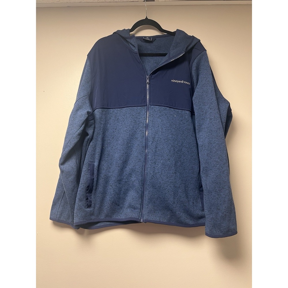 Vineyard Vines Men's Blue Zip Up Jacket Size XXL